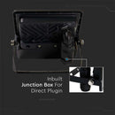 10W(725Lm) LED Prožektors ar kustības sensoru PIR, savietojams ar AMAZON ALEXA & GOOGLE HOME, V-TAC, RGB+3IN1, melns korpuss, RGB+3000K-6500K