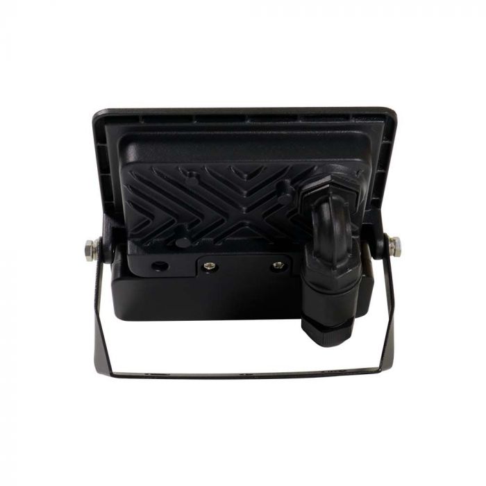 10W(725Lm) LED Prožektors ar kustības sensoru PIR, savietojams ar AMAZON ALEXA & GOOGLE HOME, V-TAC, RGB+3IN1, melns korpuss, RGB+3000K-6500K