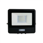 10W(725Lm) LED Spotlight with motion sensor PIR, compatible with AMAZON ALEXA &amp; GOOGLE HOME, V-TAC, RGB+3IN1, black body, RGB+3000K-6500K