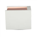 GU10 Рамка для гипса, квадратная, белый/золотая роза, 100x100x130 мм, V-TAC