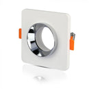 GU10 iebūvējams ģipša karkass/armatūra, hromēts, V-TAC