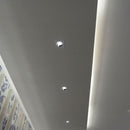 GU10 infälld gipsram/armatur, rund, vit/gyllenrosa, Ø100x40mm, infälld. Storlek: x x x x x x Ø80mm, V-TAC