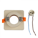 GU10 süvistatav kipsraam/valgusti, kandiline, naturaalvalge/kuldne roos, 100x100x40mm, süvistatav. Suurus: 3,5 mm Ø80mm, V-TAC