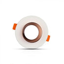 GU10 infälld gipsram/armatur, rund, vit/gyllenrosa, Ø100x40mm, infälld. Storlek: x x x x x x Ø80mm, V-TAC