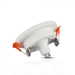 GU10 infälld gipsram/armatur, rund, vit/gyllenrosa, Ø100x40mm, infälld. Storlek: x x x x x x Ø80mm, V-TAC