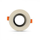 GU10 встраиваемая гипсовая рамка/светильник, круглая, цвет белый/хром, Ø100x40 мм, встраиваемая. size: 10x40x40x40x40x40x40x40x40x40x40. Ø80 мм, V-TAC