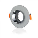 GU10 iebūvējams ģipša karkass/armatūra, apaļas formas, pelēks, V-TAC