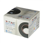 GU10 recessed plaster frame/fixture, round, grey/chrome, Ø100x40mm, recessed. size: 4040x40x40x40x40x40x40x40. Ø80mm, V-TAC
