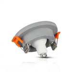 GU10 recessed plaster frame/fixture, round, grey/chrome, Ø100x40mm, recessed. size: 4040x40x40x40x40x40x40x40. Ø80mm, V-TAC