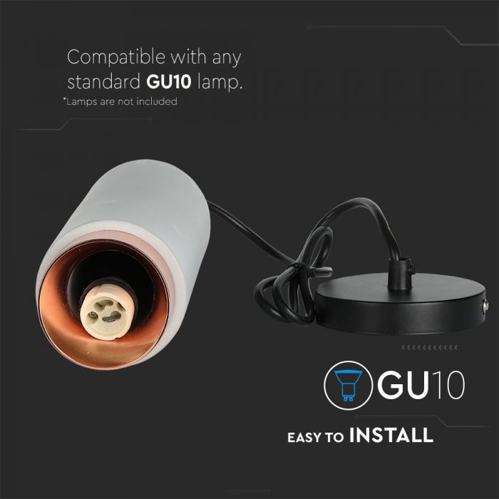 GU10-lampram, ''Metal-Matt Rose Gold'', V-TAC