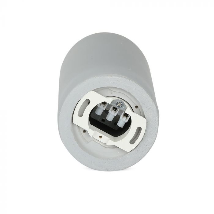 GU10 Gipsram, rund, vit/svart, Ø80x200mm, V-TAC