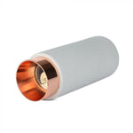 GU10 Gipsram, rund, vit/svart, Ø80x200mm, V-TAC