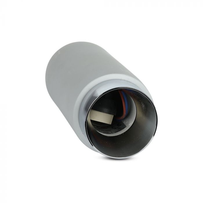 GU10 Gipsram, rund, vit/svart, Ø80x200mm, V-TAC
