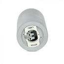 GU10 Gipsram, rund, vit/svart, Ø80x200mm, V-TAC