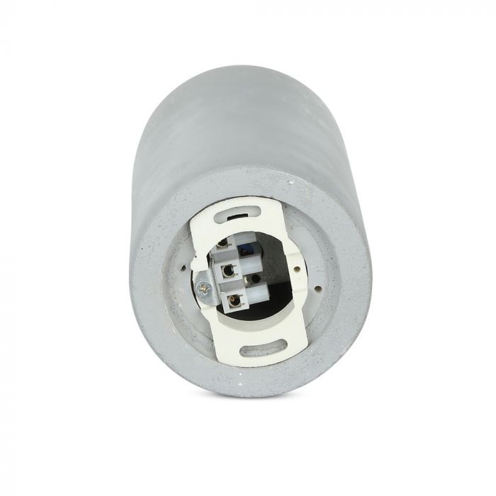 GU10 Plaster frame, round, grey/black, Ø80x200mm, V-TAC