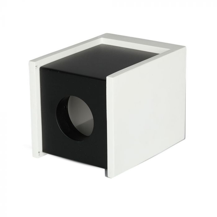 GU10 Рамка для штукатурки, квадратная, белая/черная, 100x100x130 мм, V-TAC