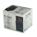 GU10 Gipsram, kvadratisk, grå/guldrosa, 100x100x130mm, V-TAC