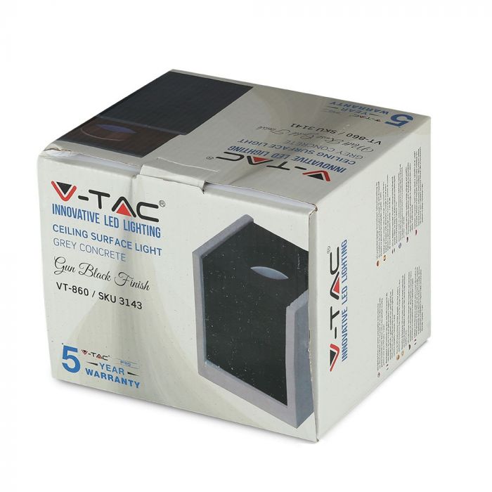 GU10 Kipsraam, kandiline, hall/kroom, 100x100x130mm, V-TAC