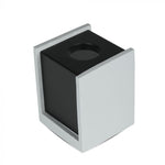 GU10 Kipsraam, kandiline, hall/must, 100x100x130mm, V-TAC