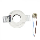 GU10 recessed plaster frame/fixture, round, white/black, Ø100mm, recessed Size: 10 mm, mm Ø103mm, V-TAC