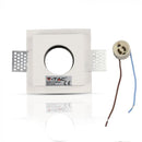 GU10 süvistatav kipsplaatraam/valgusti, kandiline, valge/must, 100x100mm, süvistatav. Suurus: 100 x 100 mm 103x103mm, V-TAC