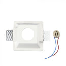 GU10 recessed plaster frame/fixture, square, white, 120x120mm, recessed Size: 120120x120. 125x125mm, V-TAC
