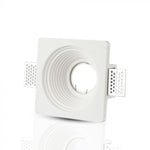 GU10 recessed plaster frame/fixture, square, white, 120x120mm, recessed Size: 120120x120. 125x125mm, V-TAC