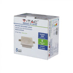 GU10 recessed plaster frame/fixture, square, white, 120x120mm, recessed Size: 120120x120. 125x125mm, V-TAC