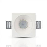 GU10 recessed plaster frame/fixture, square, white, 120x120mm, recessed Size: 120120x120. 125x125mm, V-TAC