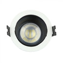 GU10 built-in frame/fixture, round shape, white, V-TAC
