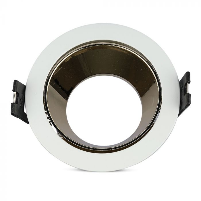 GU10 infälld ram/armatur, rund, vit, V-TAC