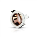 GU10 infälld ram/armatur, rund, vit, V-TAC