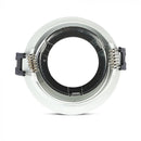 GU10 built-in frame/fixture, round shape, white, V-TAC