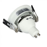 GU10 built-in frame/fixture, round shape, white, V-TAC