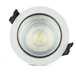 GU10 built-in frame/fixture, round shape, white, V-TAC