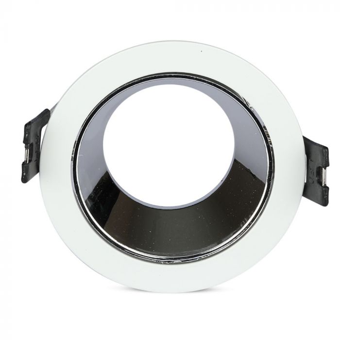 GU10 built-in frame/fixture, round shape, white, V-TAC