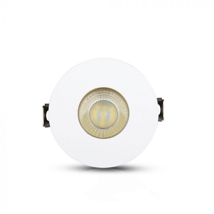 GU10 recessed frame/fixture, round, adjustable light direction, Ø80X42mm, recessed Ø75mm, white/gold colour, V-TAC