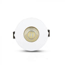 GU10 recessed frame/fixture, round, adjustable light direction, Ø80X42mm, recessed Ø75mm, white/gold colour, V-TAC