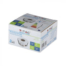 GU10 recessed frame/fixture, round, adjustable light direction, Ø80X42mm, recessed Ø75mm, white/rose gold, V-TAC