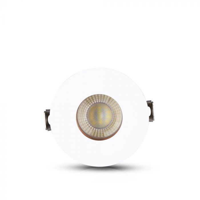 GU10 recessed frame/fixture, round, adjustable light direction, Ø80X42mm, recessed Ø75mm, white/rose gold, V-TAC