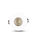 GU10 recessed frame/fixture, round, adjustable light direction, Ø80X42mm, recessed Ø75mm, white/rose gold, V-TAC