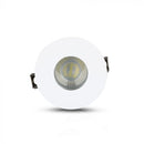 GU10 recessed frame/fixture, round, adjustable light direction, Ø80X42mm, recessed Ø75mm, white/chrome, V-TAC