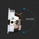 GU10 recessed frame/fixture, round, adjustable light direction, Ø80X42mm, recessed Ø75mm, white/rose gold, V-TAC