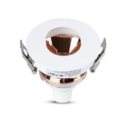 GU10 recessed frame/fixture, round, adjustable light direction, Ø80X42mm, recessed Ø75mm, white/rose gold, V-TAC