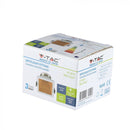 Встраиваемая рамка/светильник GU10, квадратная, 85x85X62 мм, встраиваемая. Диммер. 80x80 мм, белый/розовое золото, V-TAC