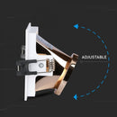 Встраиваемая рамка/светильник GU10, квадратная, 85x85X62 мм, встраиваемая. Диммер. 80x80 мм, белый/розовое золото, V-TAC