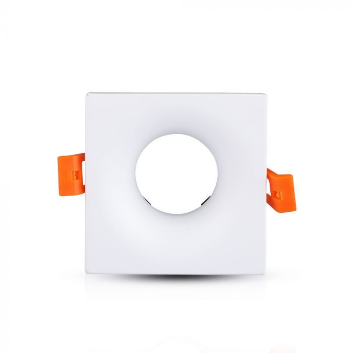 Встраиваемая рамка/светильник GU10, квадратная, белая, V-TAC