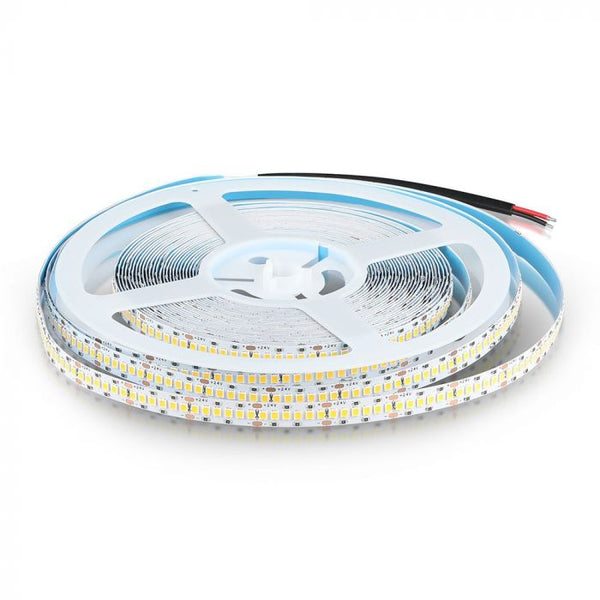 Cena par 1m_15W(1600Lm) LED Lente, SMD2835, V-TAC SAMSUNG, ūdensnedroša IP20, 24V, neitrāli balta gaisma 4500K