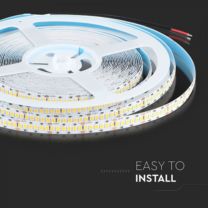 Price for 1m_15W(1600Lm) LED Tape, SMD2835, V-TAC SAMSUNG, waterproof IP20, 24V, neutral white light 4500K