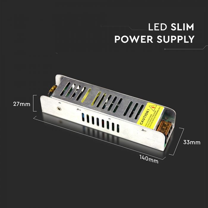 LED toiteallikas 12V 25W 2.1A, metallist, IP20, MINI, V-TAC